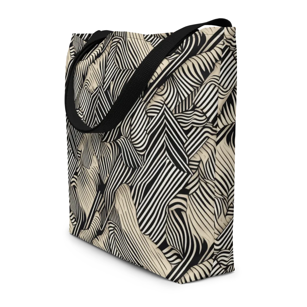 Inkleaf Rhythm on Large Tote Bag W/ Pocket — Front
