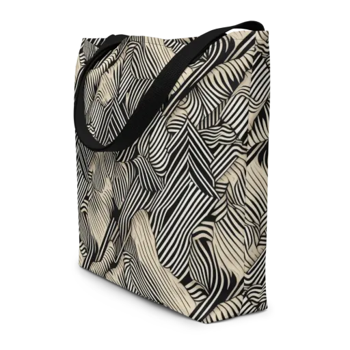 Inkleaf Rhythm on a Large Tote Bag W/ Pocket