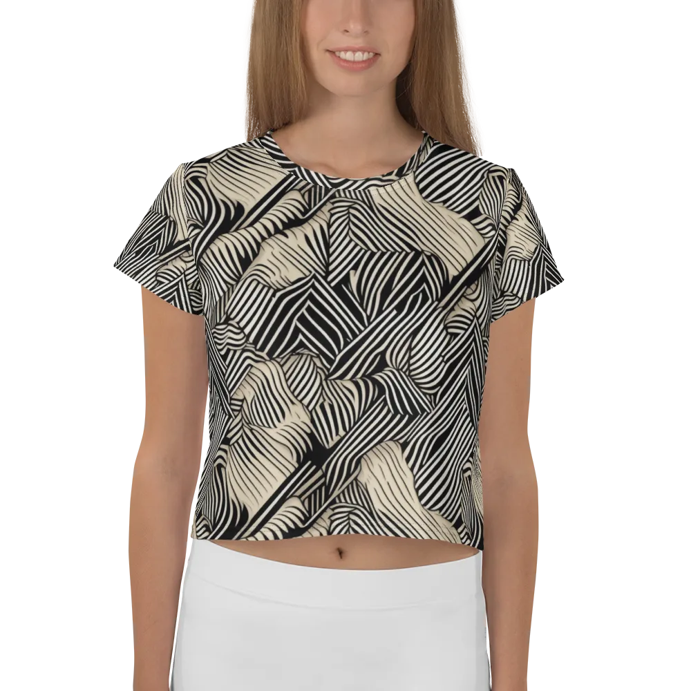 Inkleaf Rhythm on Crop Tee — Front