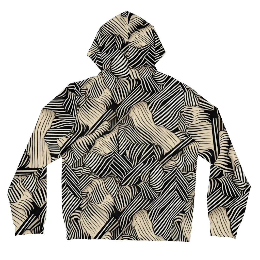 Inkleaf Rhythm on Women's Full-Zip Hoodie — Back