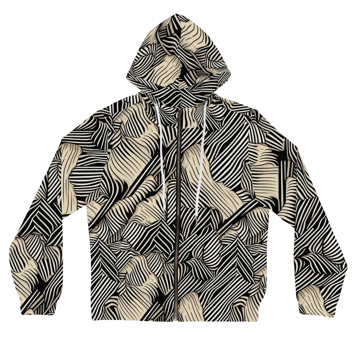 Inkleaf Rhythm on Women's Full-Zip Hoodie — Front