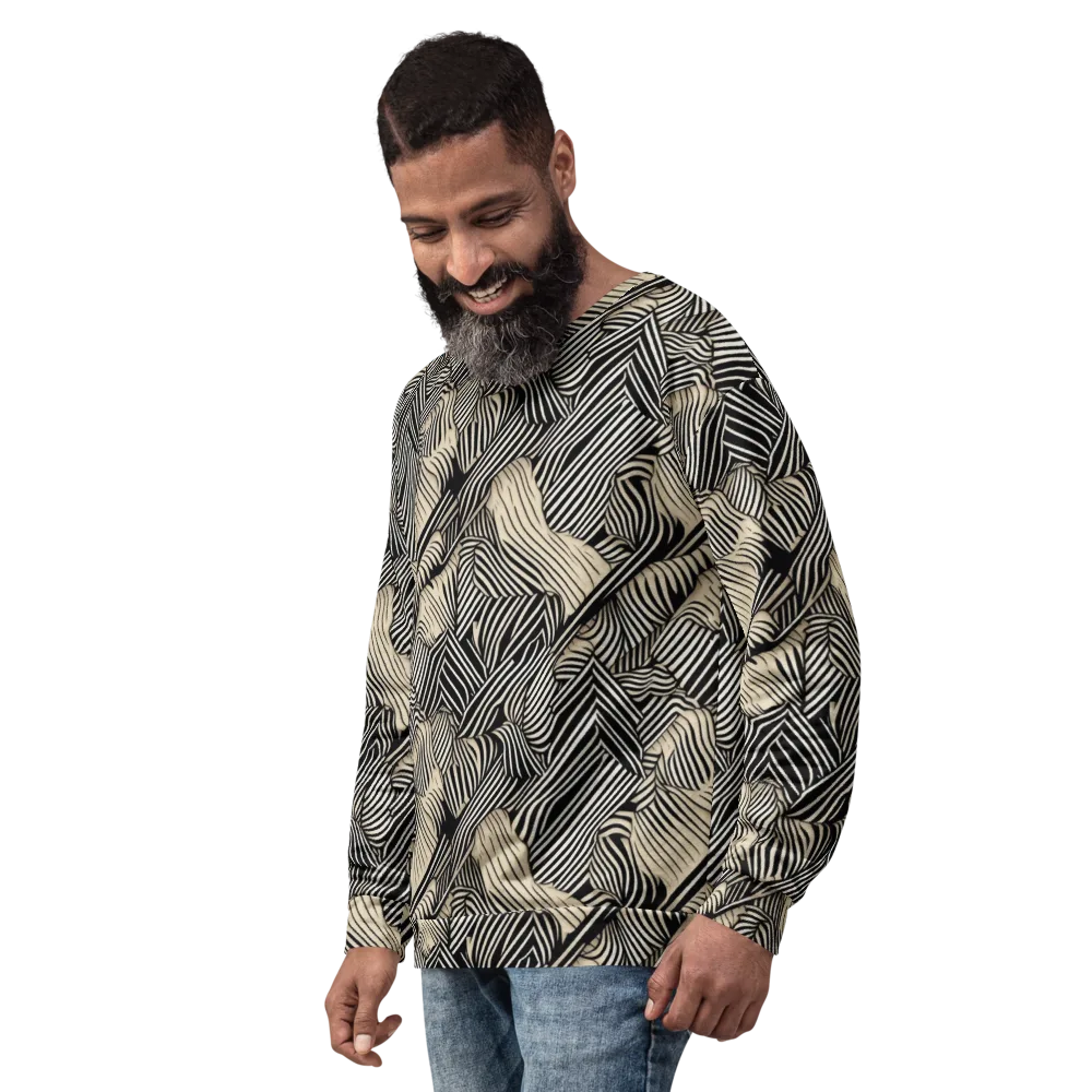 Inkleaf Rhythm on Sweatshirt — Left Front