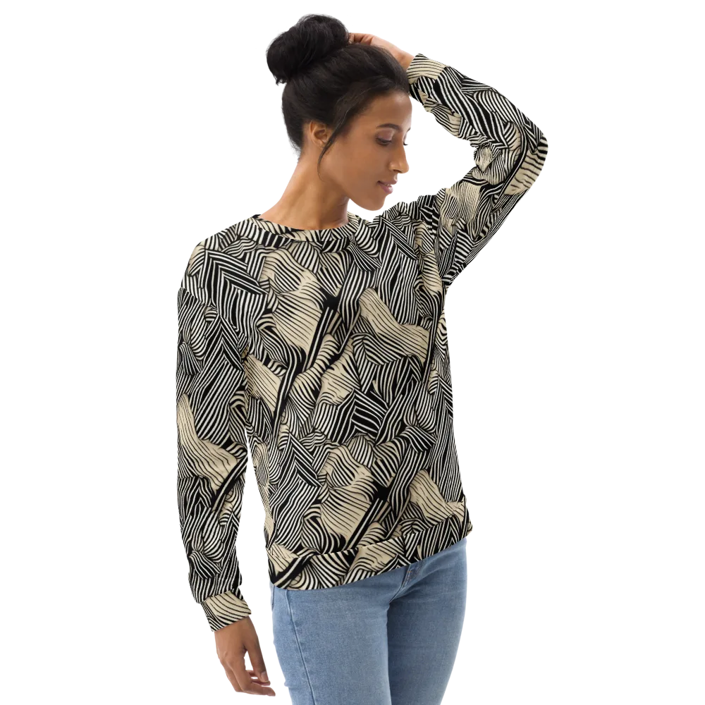 Inkleaf Rhythm on Sweatshirt — Right Front