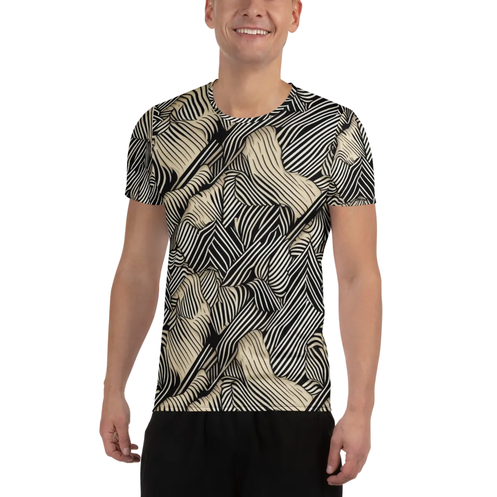 Inkleaf Rhythm on Men's Athletic T-Shirt — Front