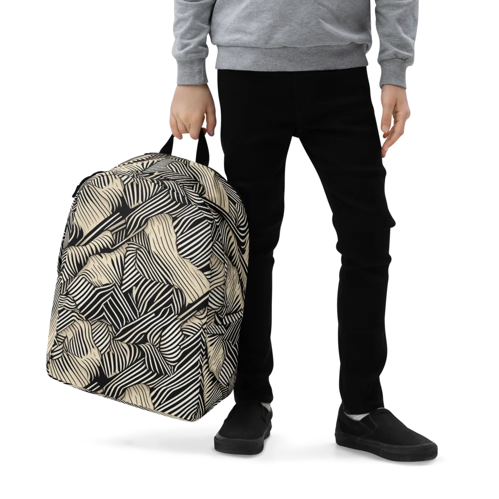 Inkleaf Rhythm on Minimalist Backpack — Zoomed-in