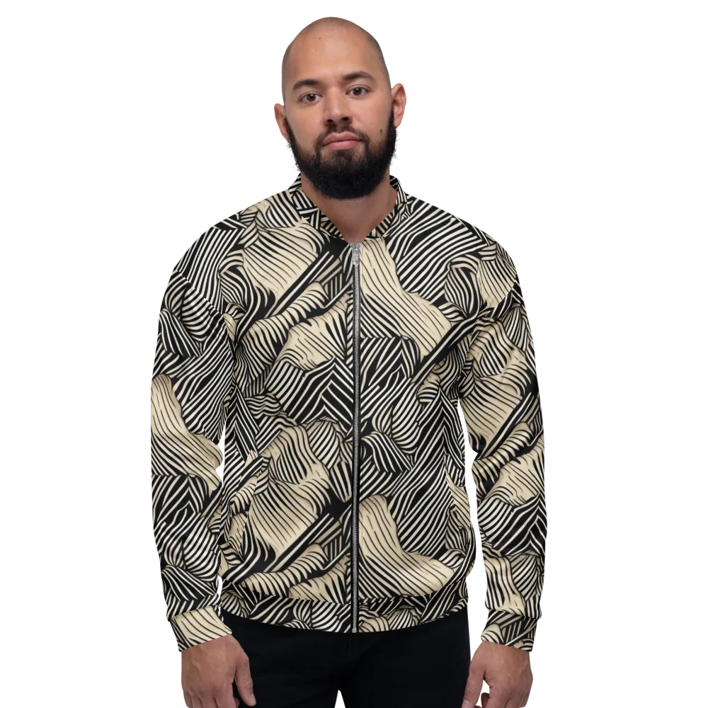 Inkleaf Rhythm on Bomber Jacket — Front