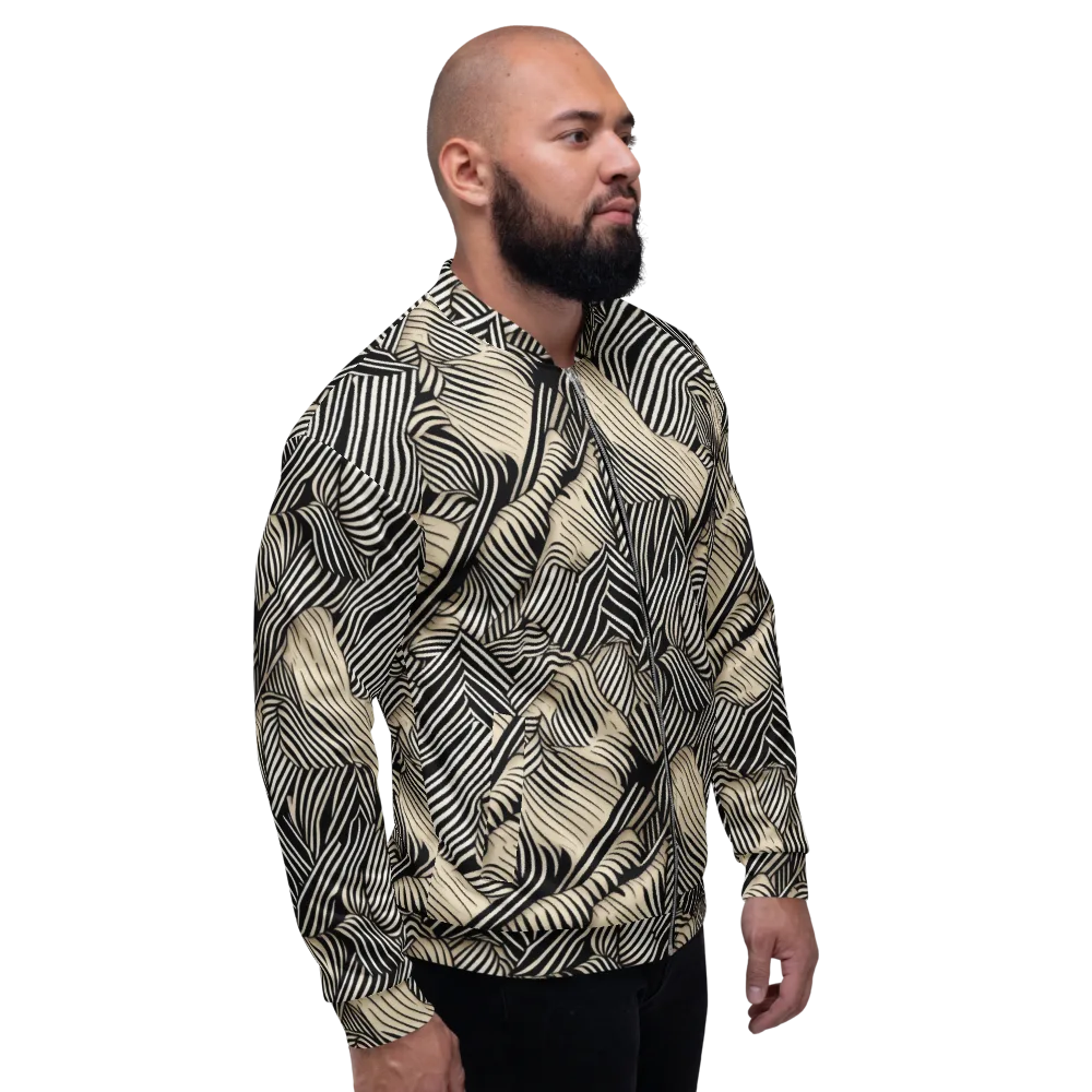 Inkleaf Rhythm on Bomber Jacket — Right