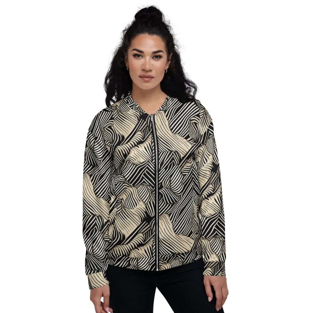Inkleaf Rhythm on Bomber Jacket — Front