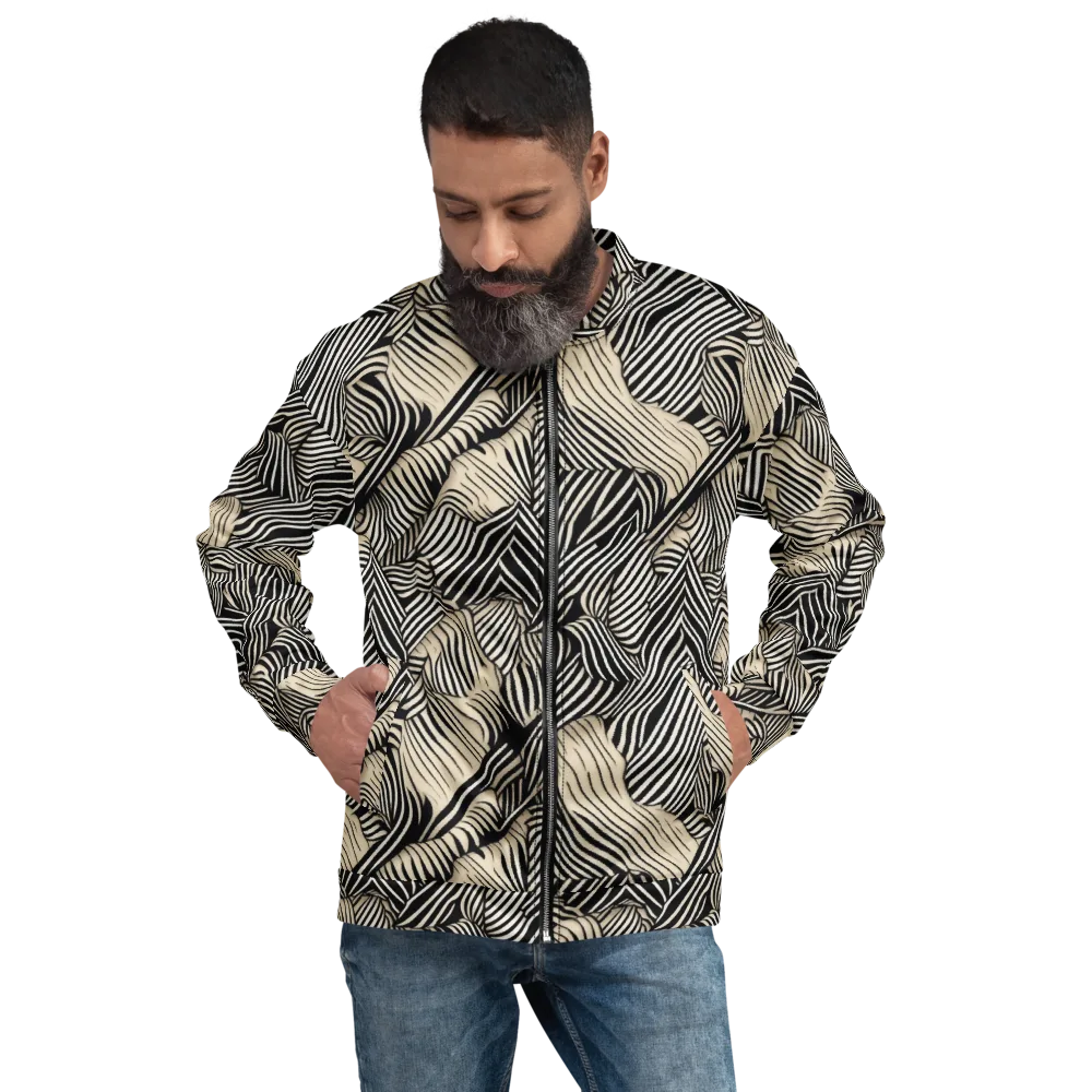 Inkleaf Rhythm on Bomber Jacket — Front