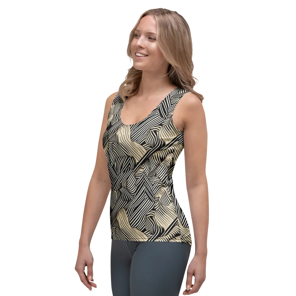 Inkleaf Rhythm on Women's Tank Top — Left Front