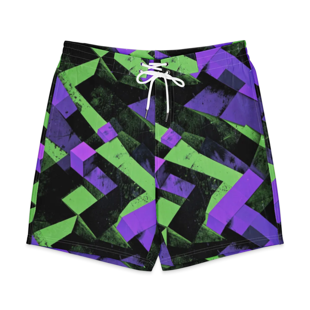 Electric Overlap on Men's Board Shorts — Front