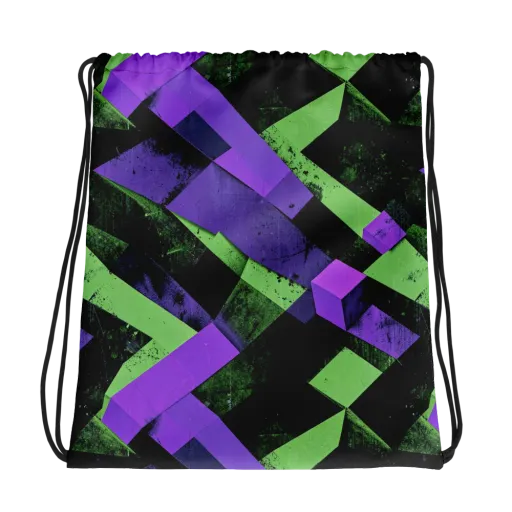 Electric Overlap on a Drawstring Bag