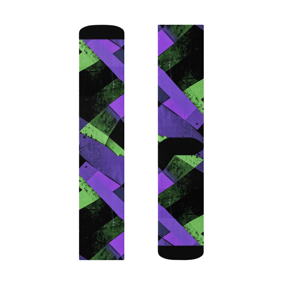 Electric Overlap on Socks — Right Sock