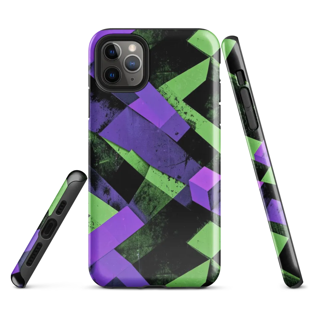 Electric Overlap on Tough Case for iPhone® — Front