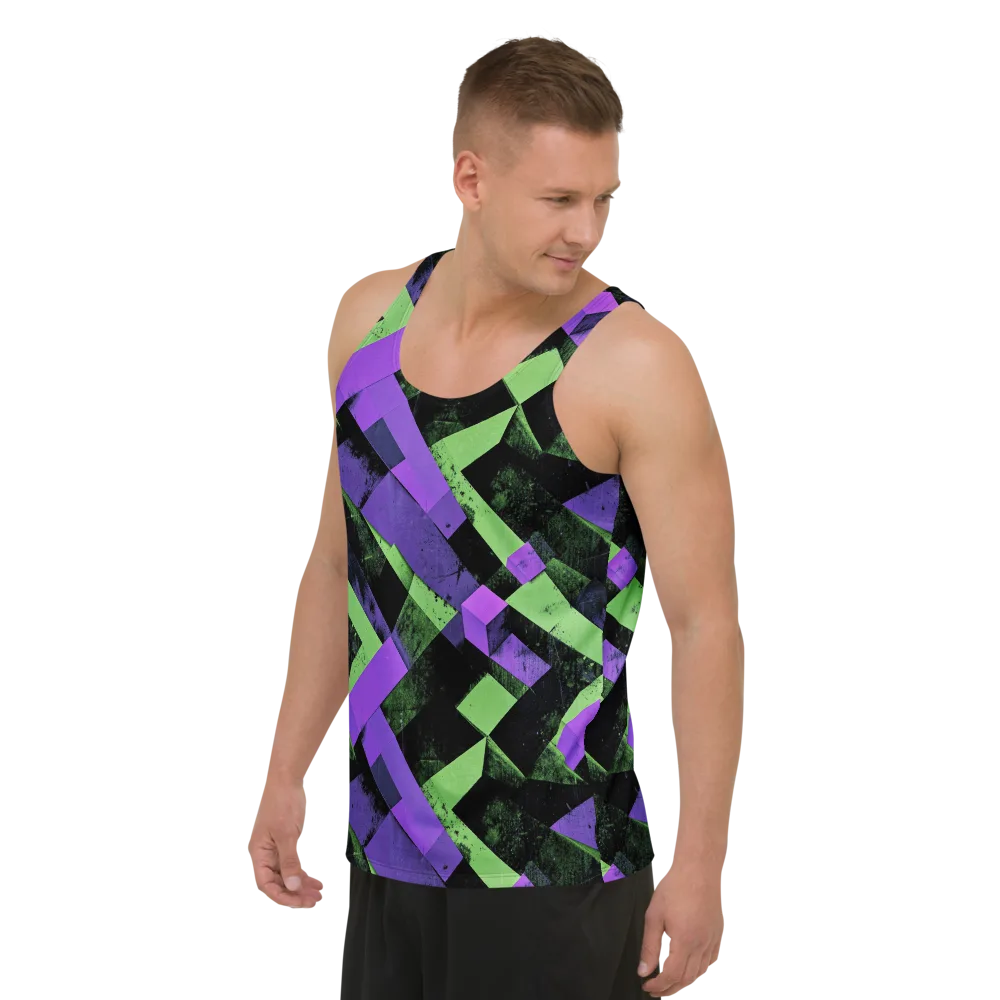 Electric Overlap on Men's Tank Top — Left Front