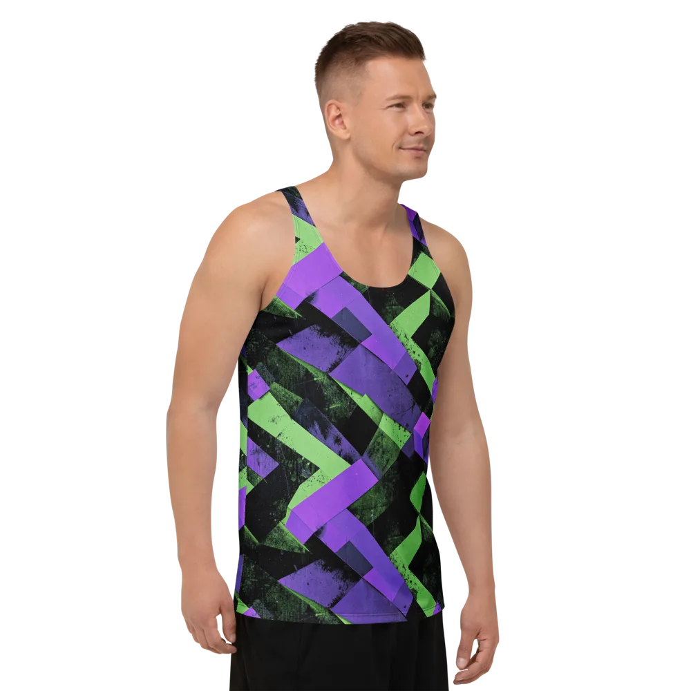 Electric Overlap on Men's Tank Top — Right Front