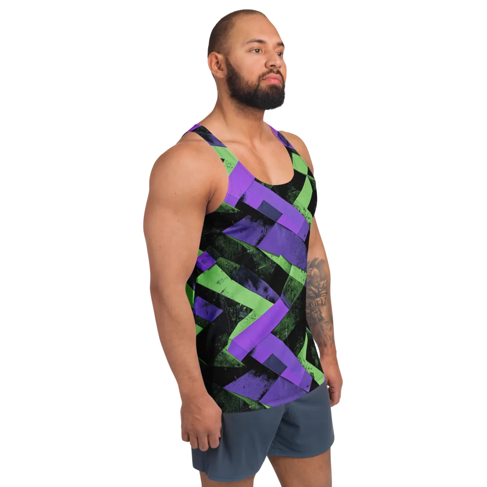 Electric Overlap on Men's Tank Top — Right Front