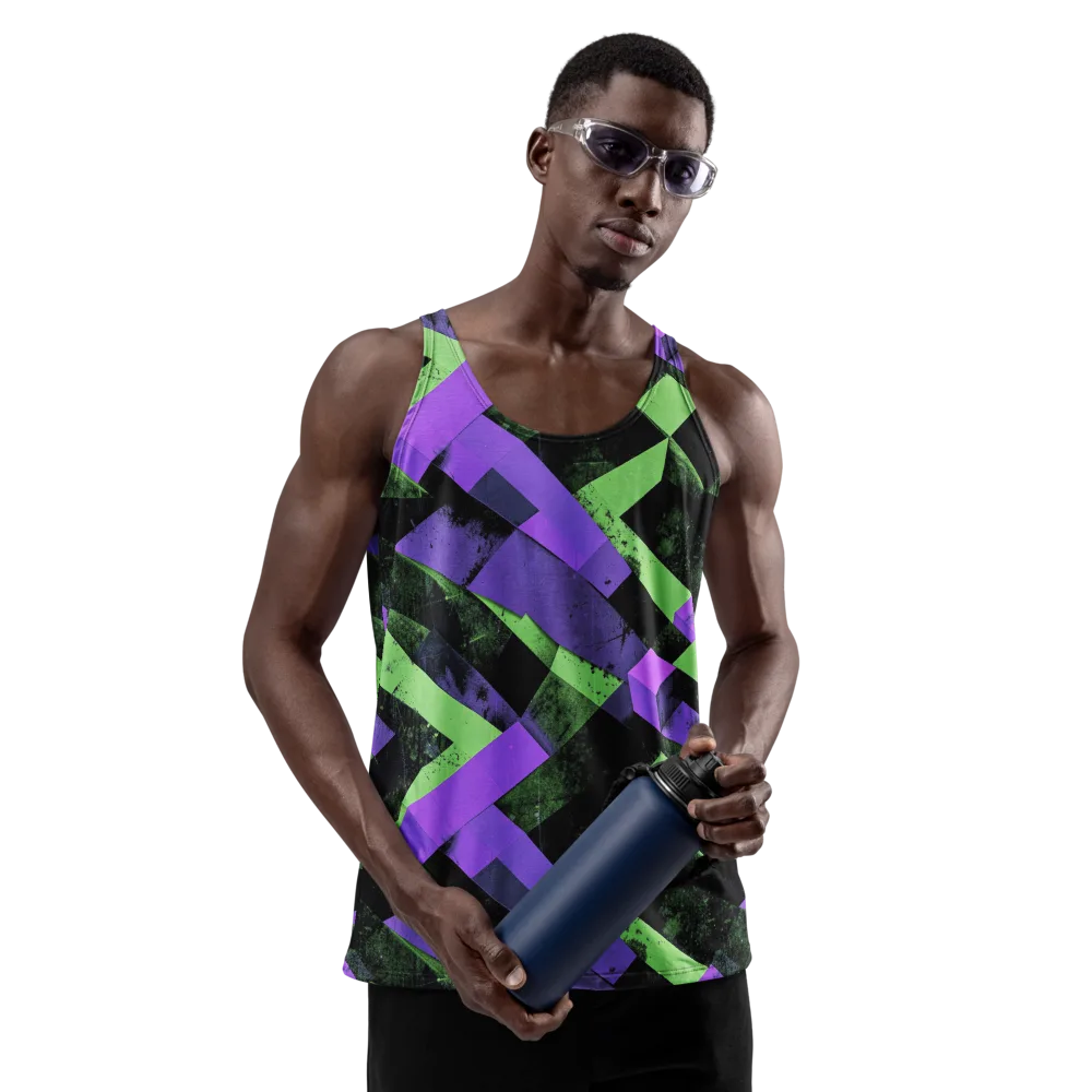 Electric Overlap on Men's Tank Top — Front