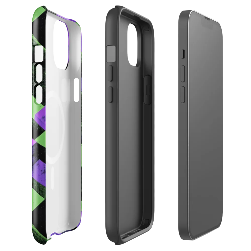 Electric Overlap on MagSafe Tough Case for iPhone® — Front