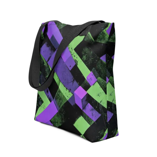 Electric Overlap on a Tote Bag