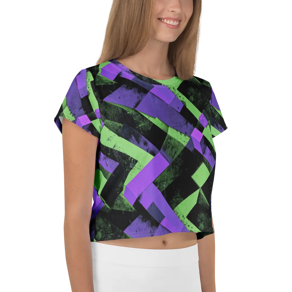 Electric Overlap on Crop Tee — Right