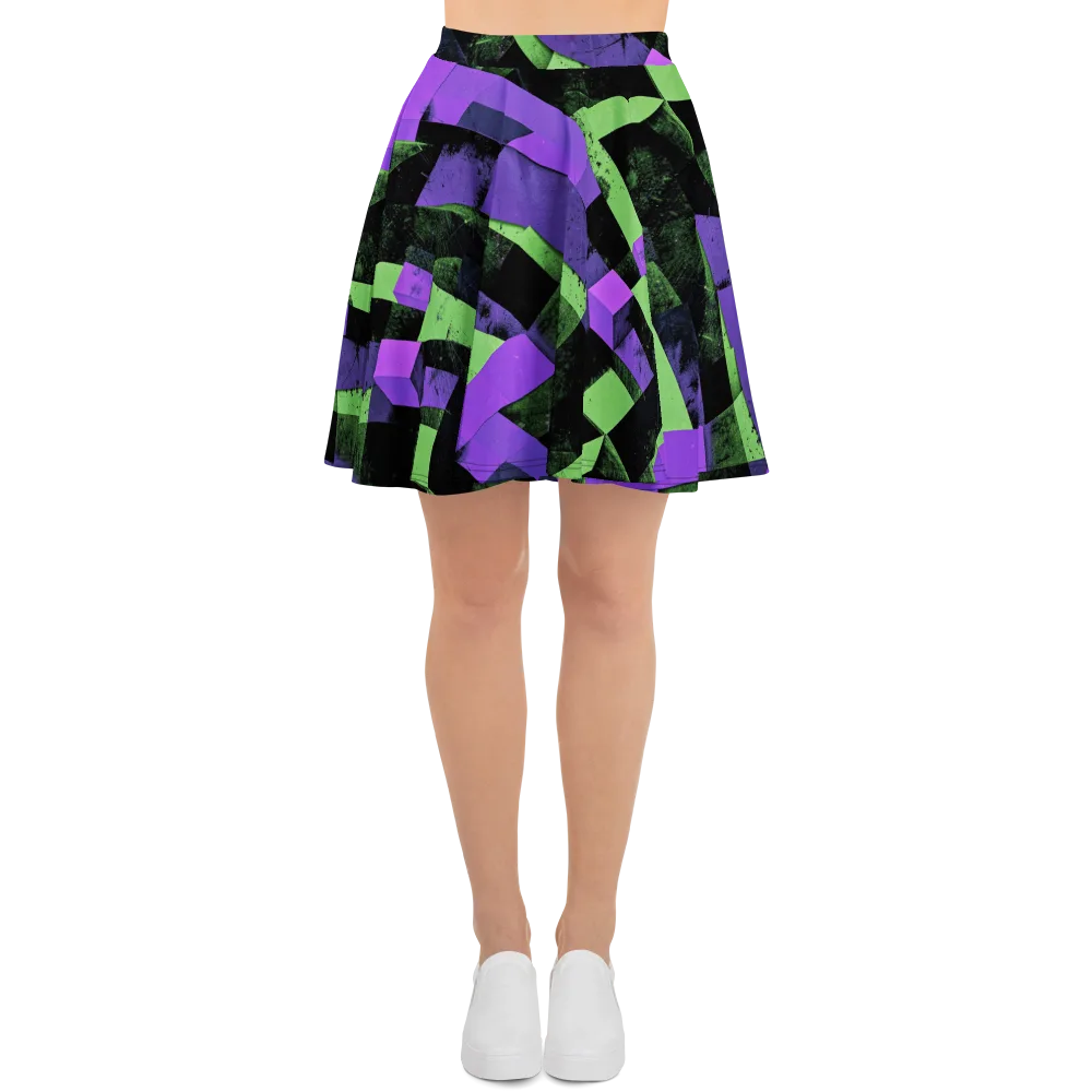 Electric Overlap on Skater Skirt — Front