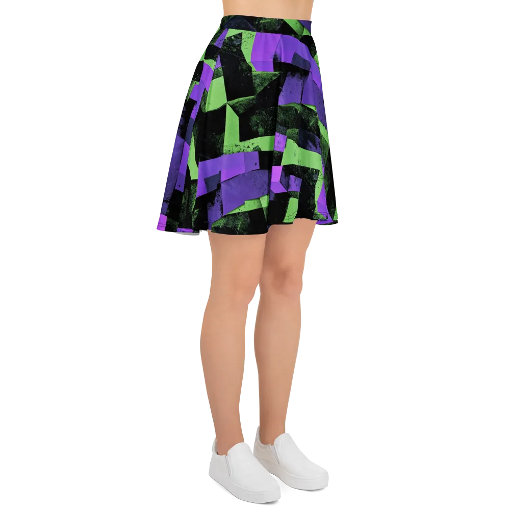 Electric Overlap on Skater Skirt — Right