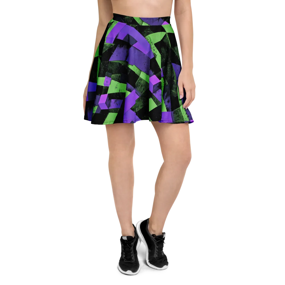 Electric Overlap on Skater Skirt — Front