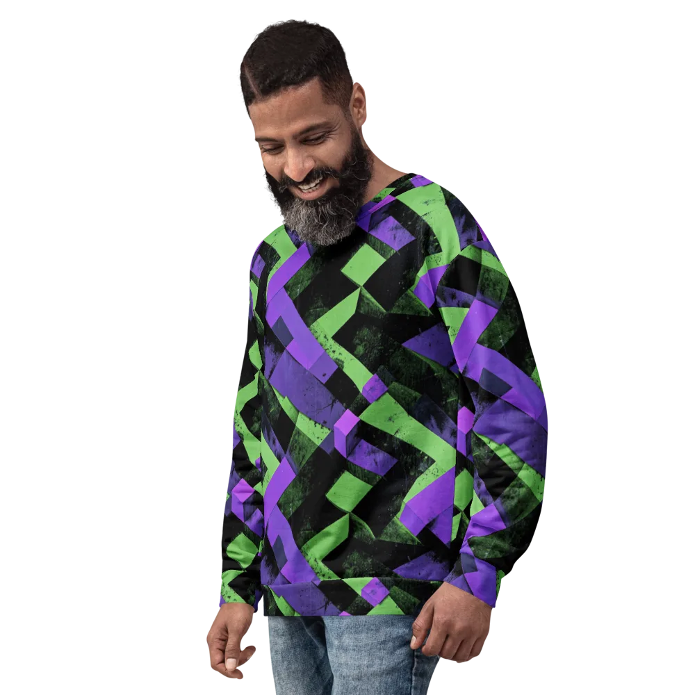 Electric Overlap on Sweatshirt — Left Front