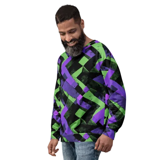 Electric Overlap on a Sweatshirt