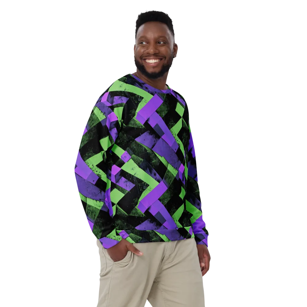 Electric Overlap on Sweatshirt — Front