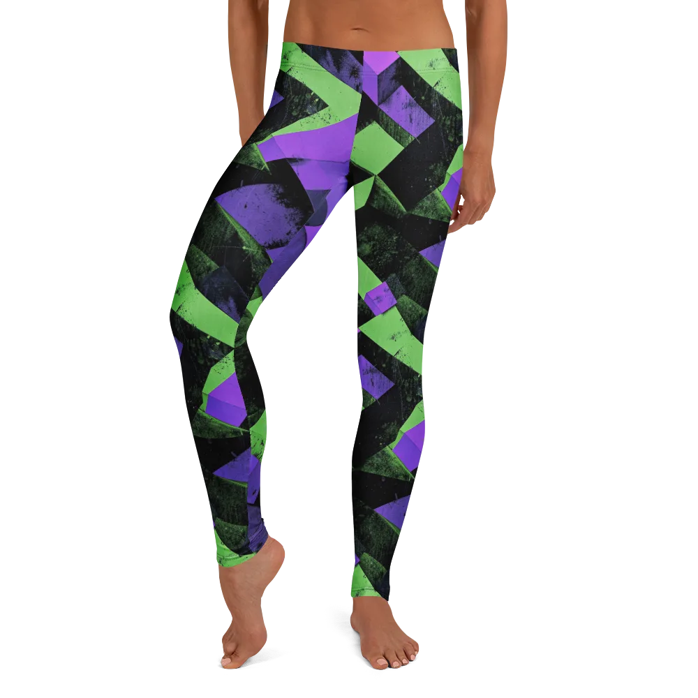 Electric Overlap on Leggings — Front