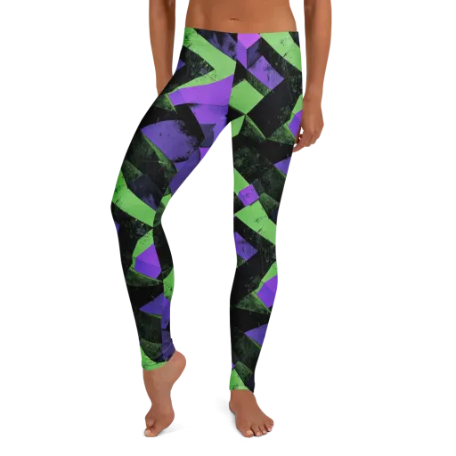 Electric Overlap on a Leggings