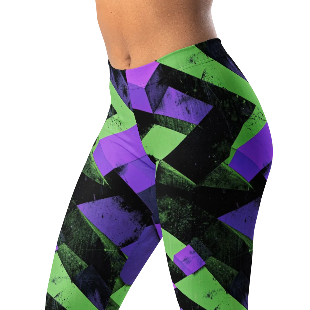 Electric Overlap on Leggings — Left Front