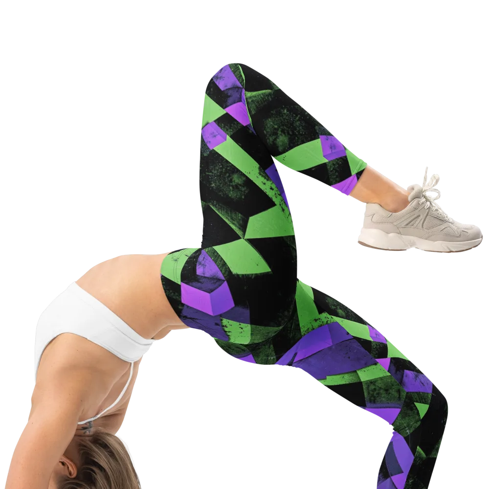 Electric Overlap on Leggings — Right