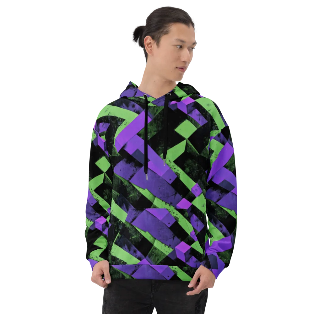 Electric Overlap on Hoodie — Front