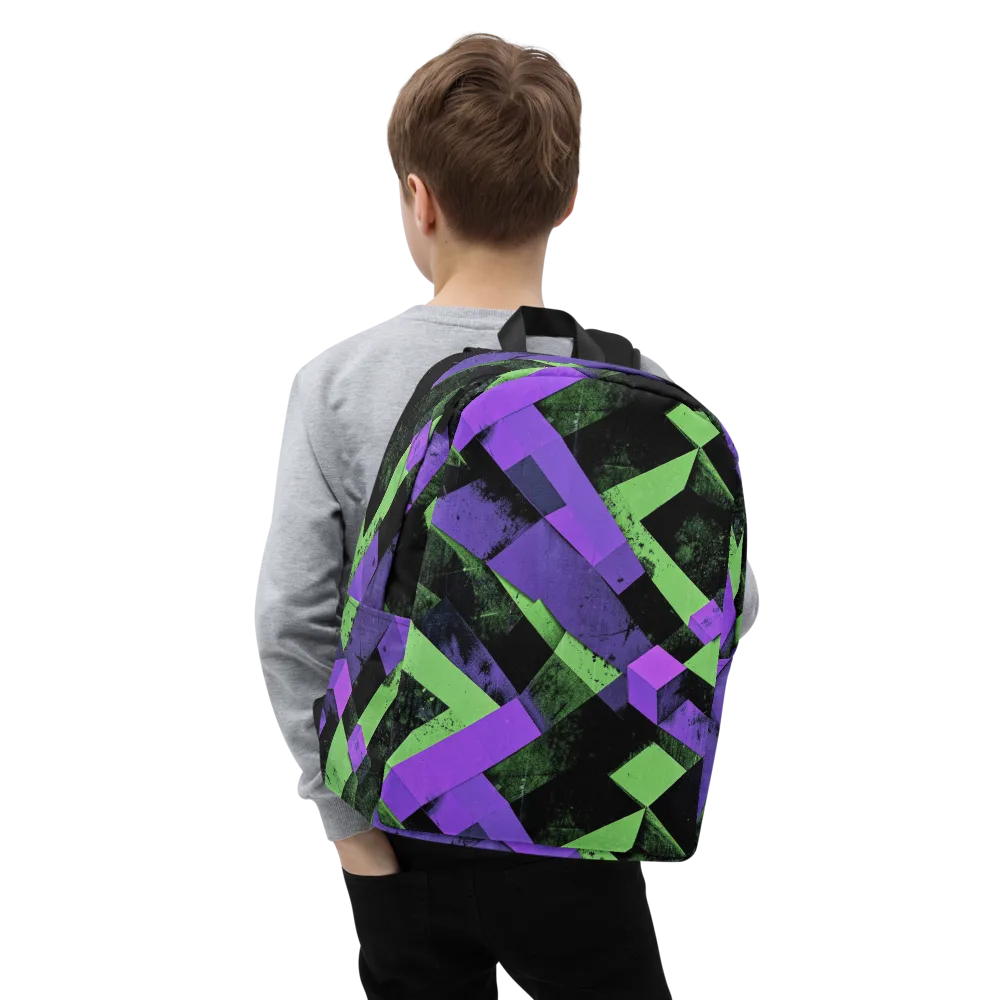 Electric Overlap on Minimalist Backpack — Zoomed-in