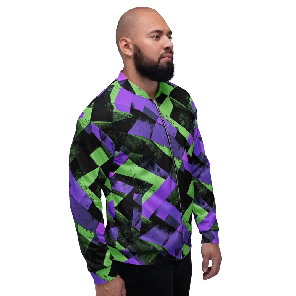 Electric Overlap on Bomber Jacket — Right