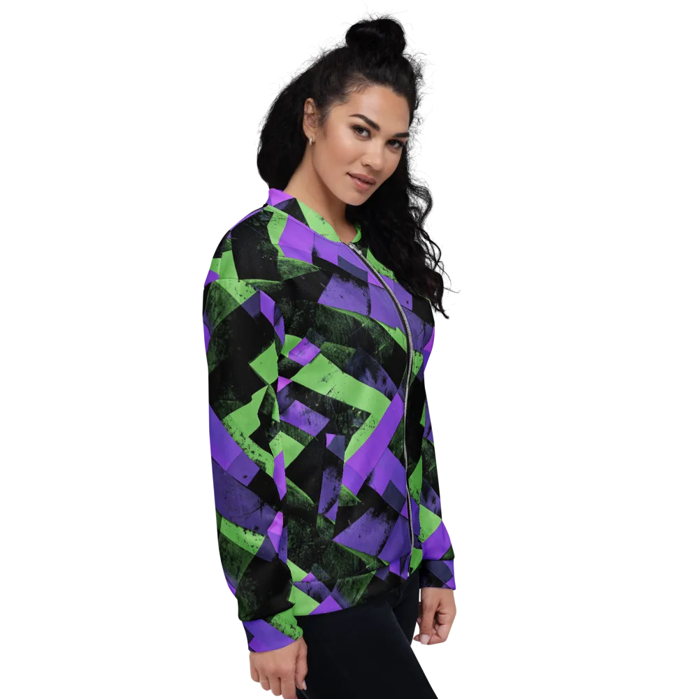 Electric Overlap on Bomber Jacket — Right
