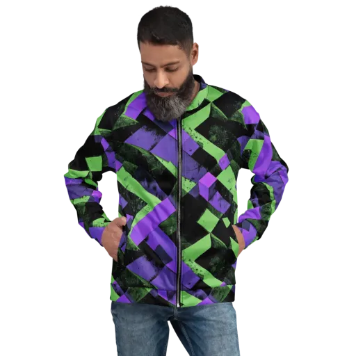 Electric Overlap on a Bomber Jacket