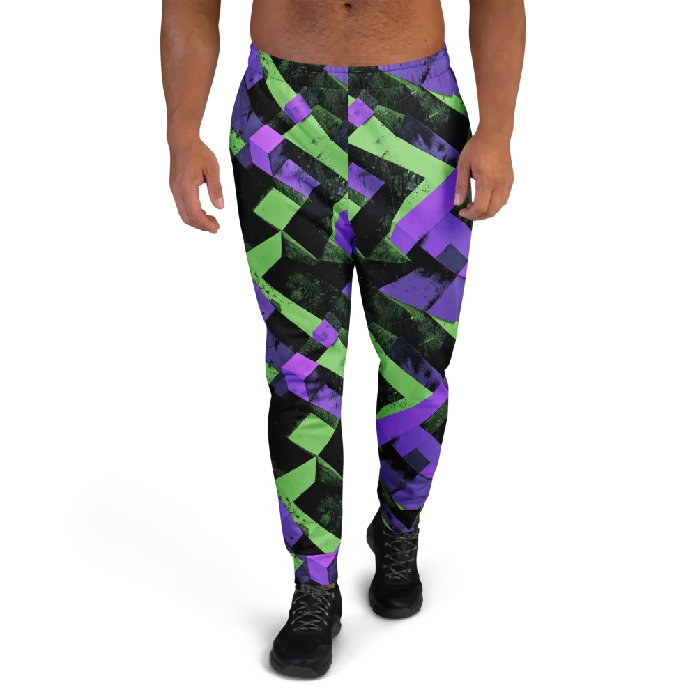 Electric Overlap on Men's Joggers — Front