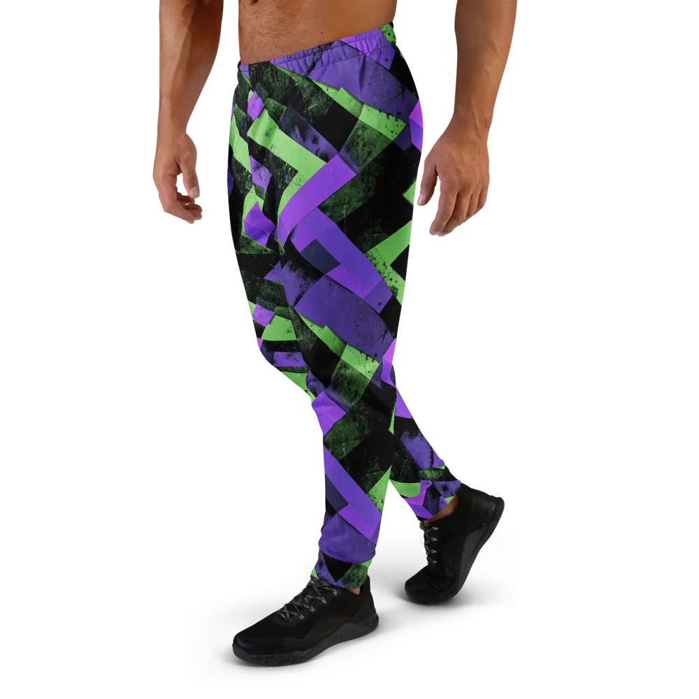 Electric Overlap on Men's Joggers — Left