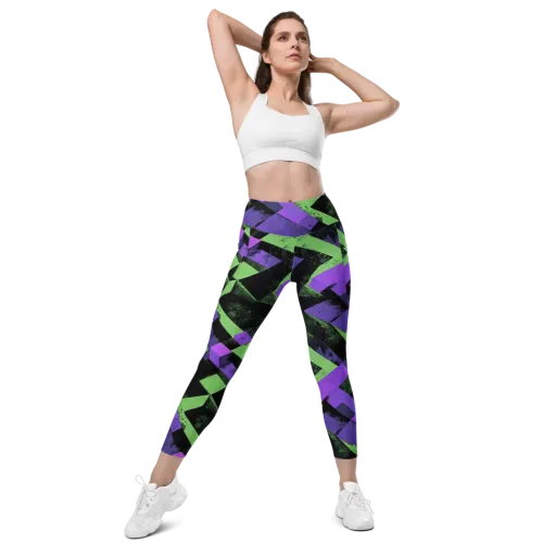 Electric Overlap on a Leggings with Pockets