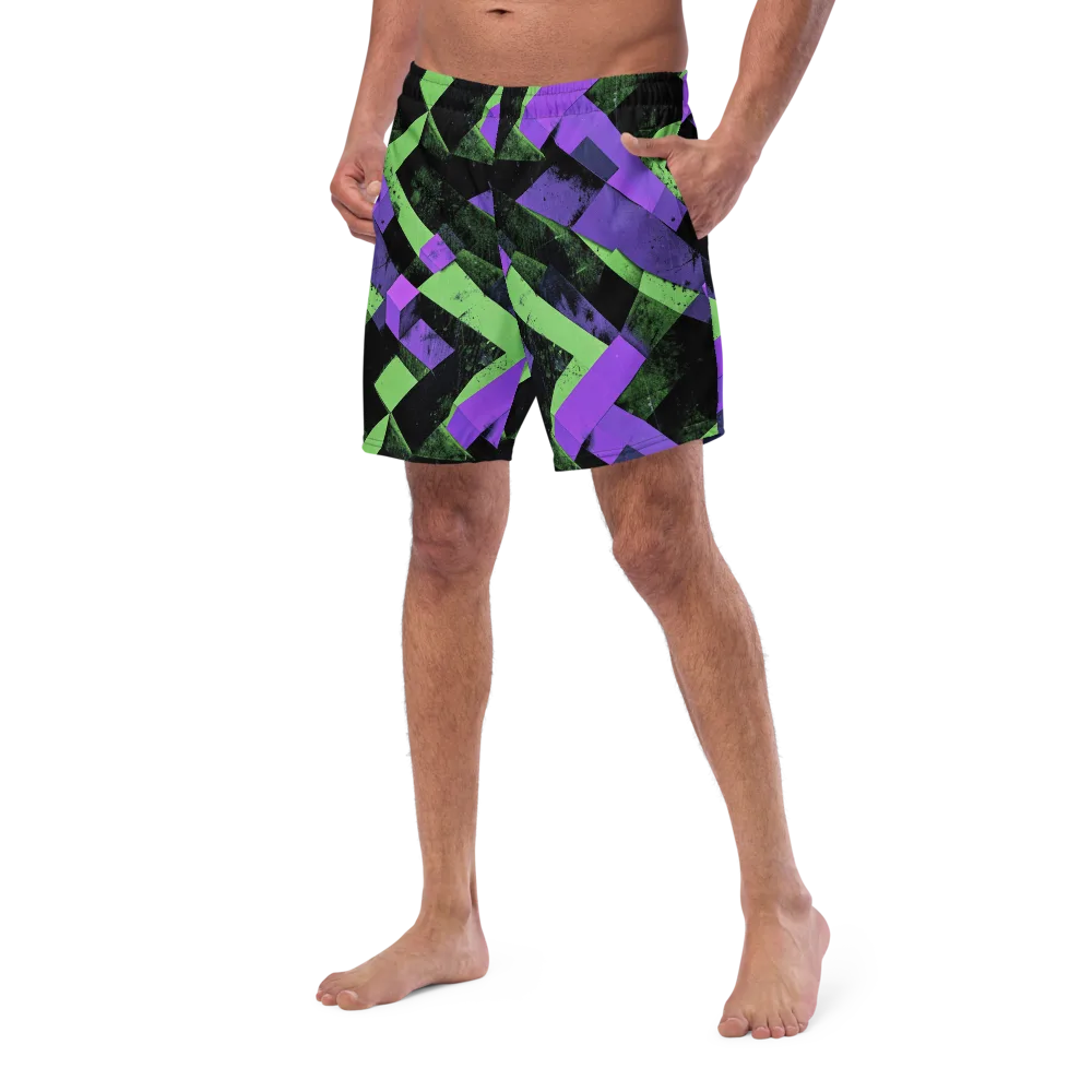 Electric Overlap on Swim Trunks — Left Front