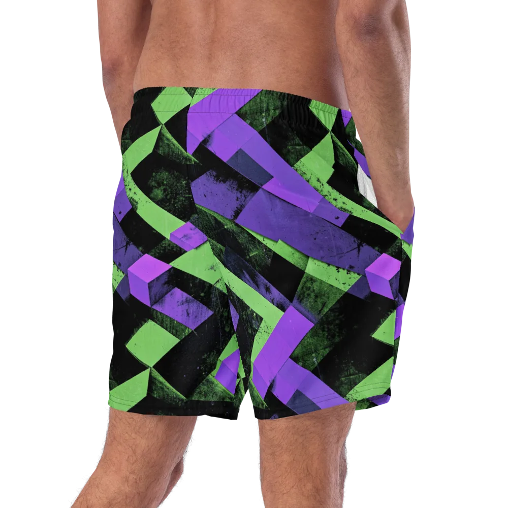 Electric Overlap on Swim Trunks — Right Back