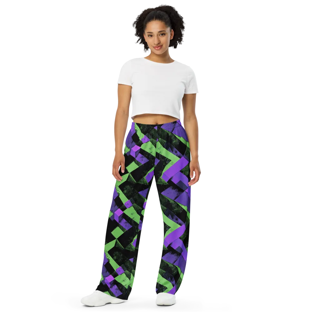 Electric Overlap on Wide-Leg Pants — Front