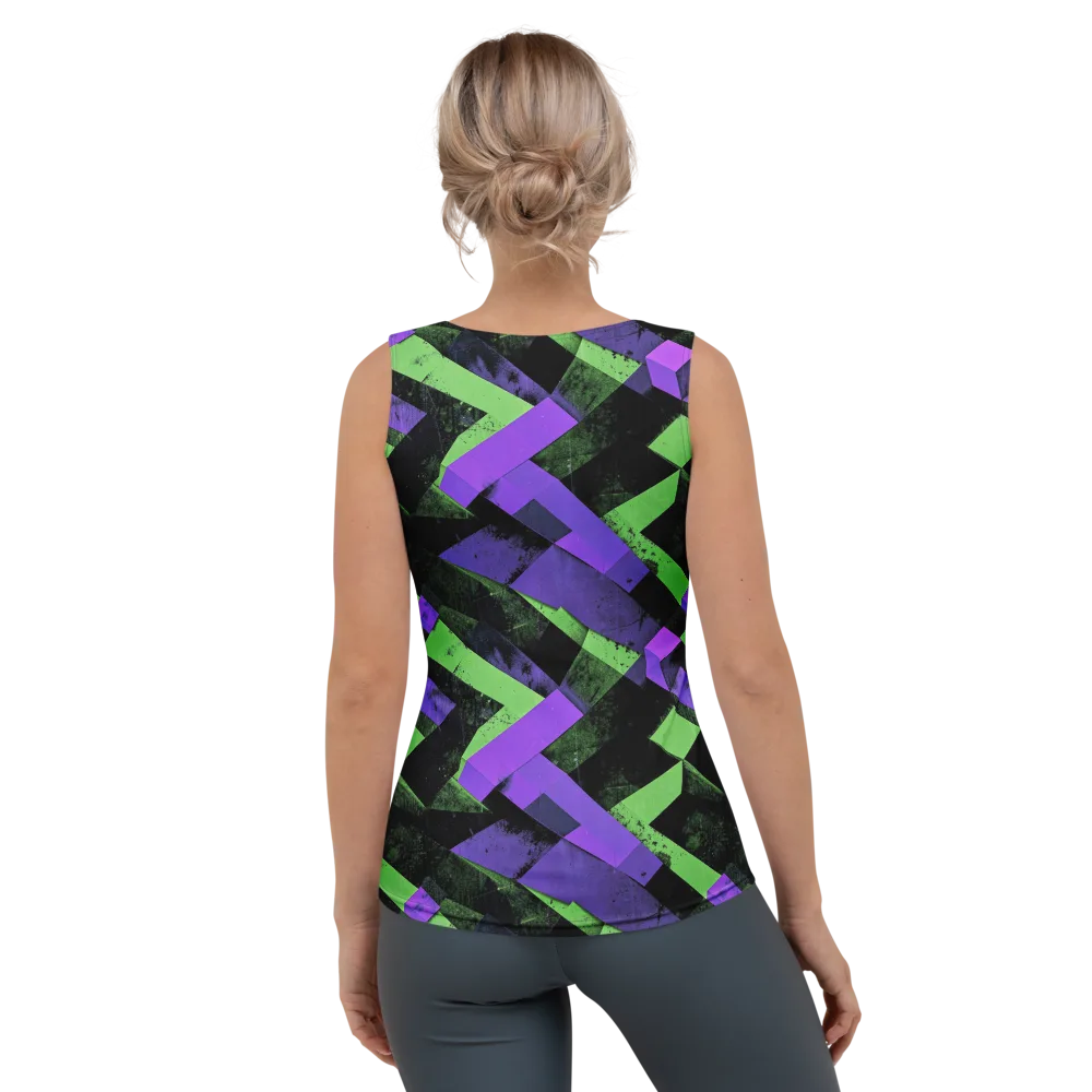 Electric Overlap on Women's Tank Top — Back