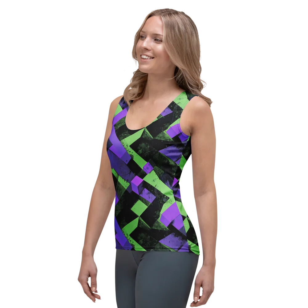 Electric Overlap on Women's Tank Top — Left Front
