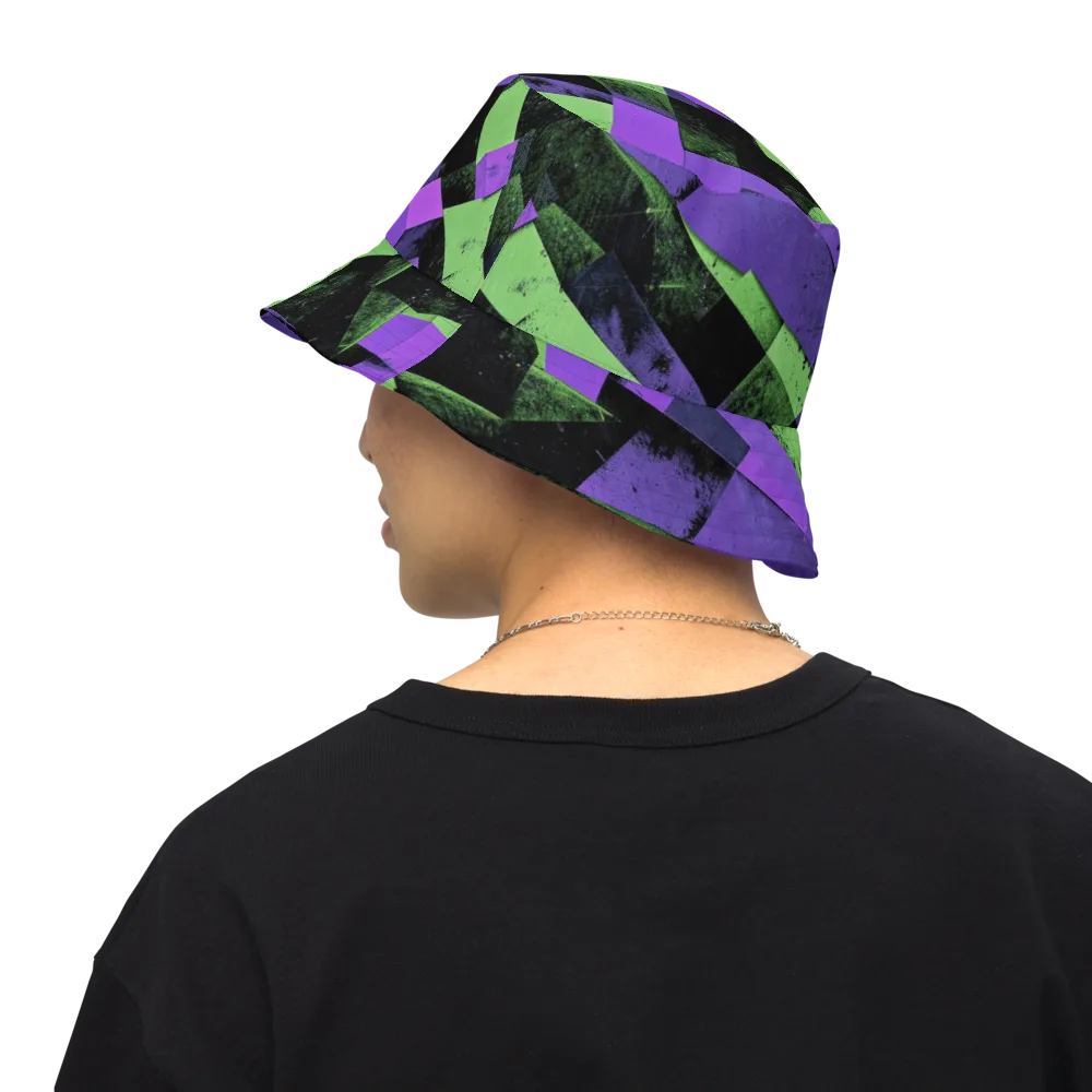 Electric Overlap on Reversible Bucket Hat — Back Inside