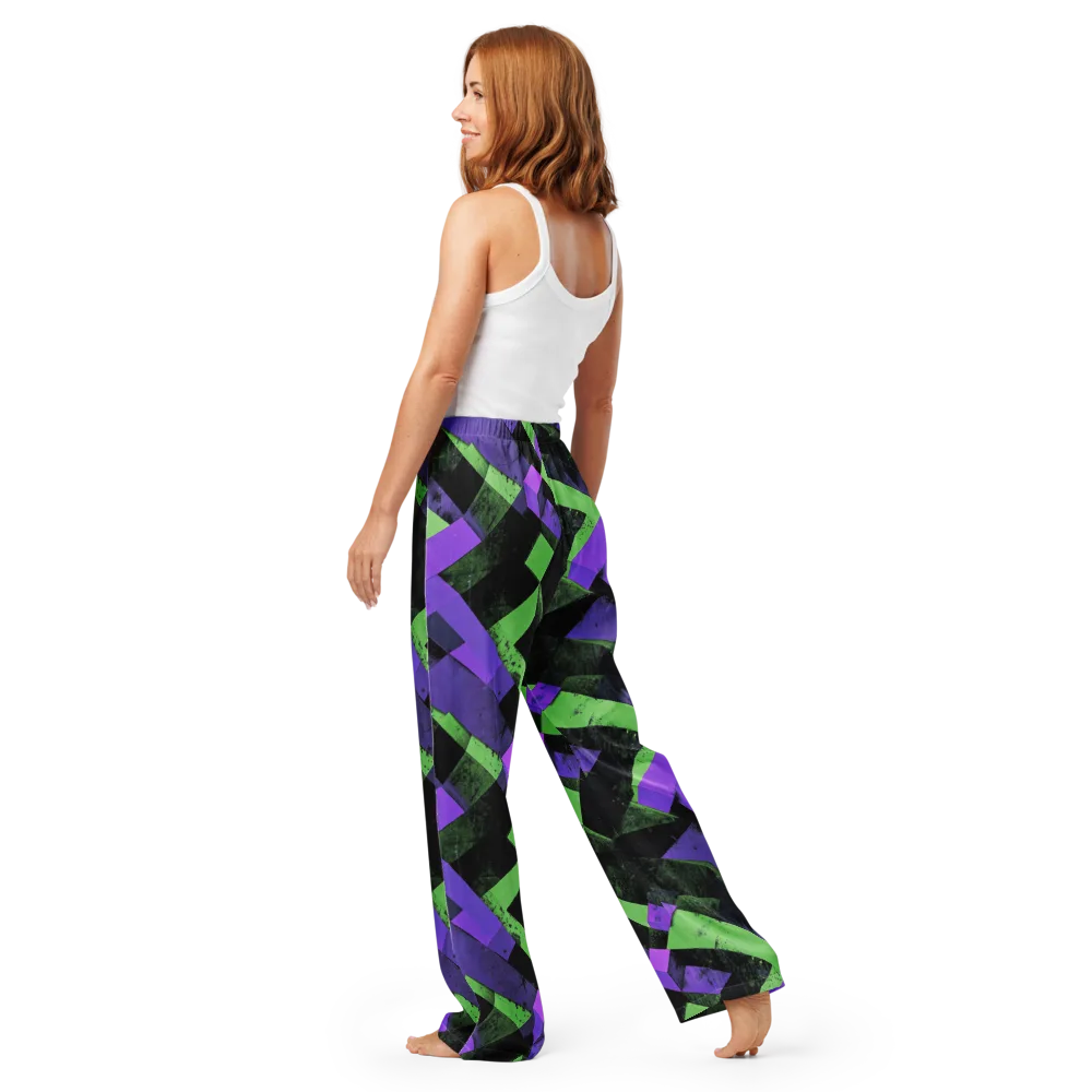 Electric Overlap on Women's Pajama Pants — Back